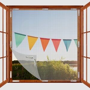 BKSAI Screen Window Protection Magnet No Drilling Net Roof Window Screen